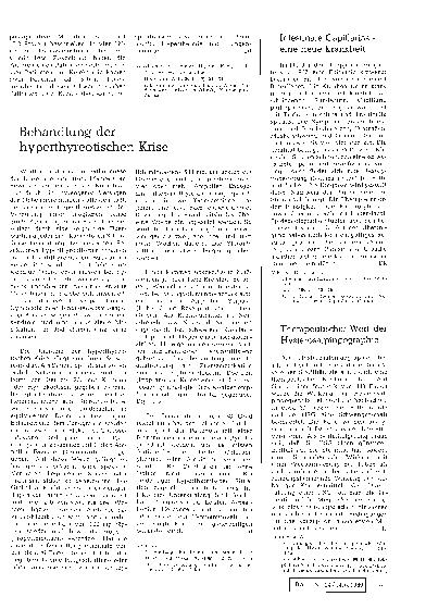 Vorschauseite 1: Behandlung der hyperthyreotischen Krise