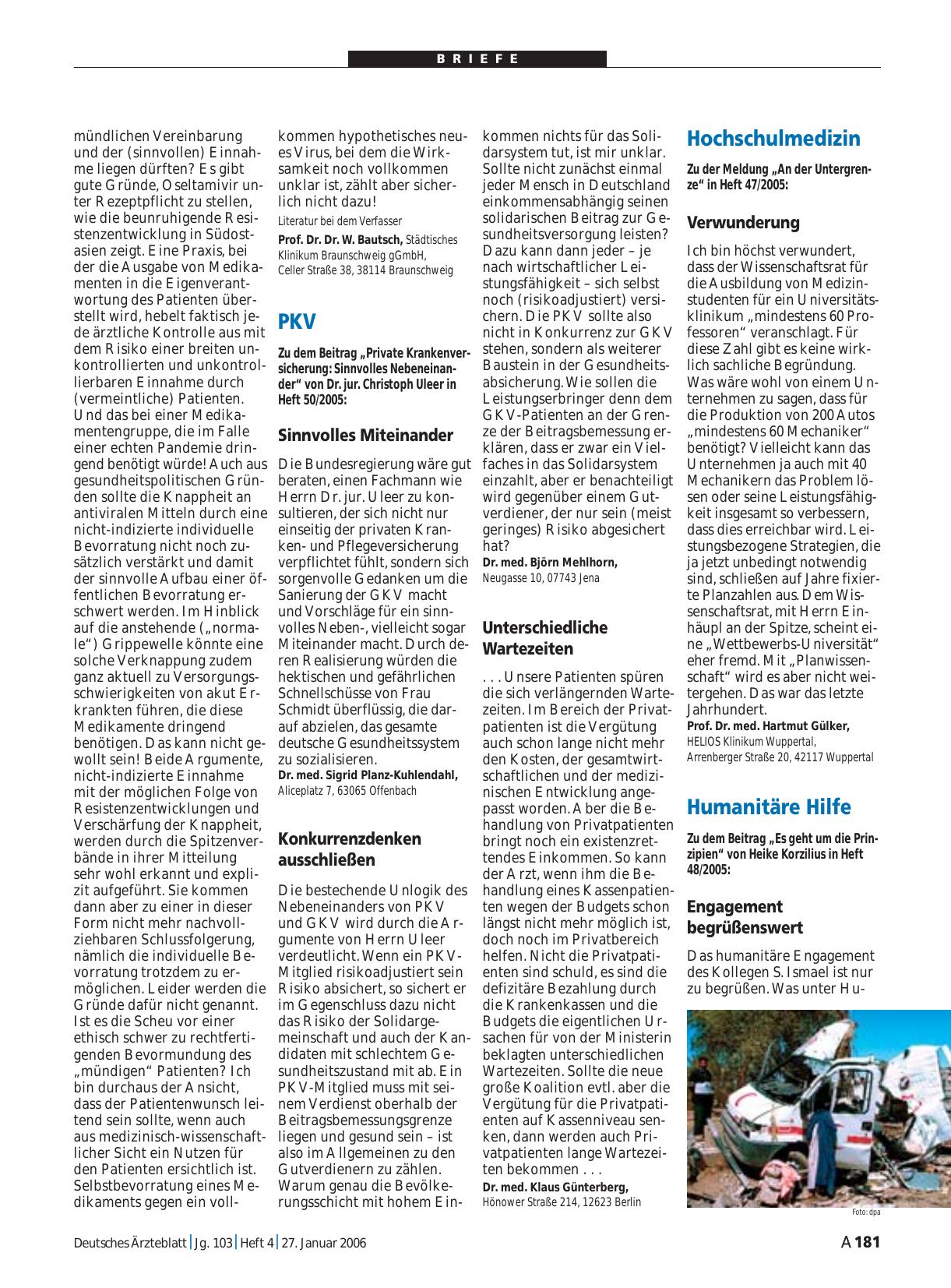 Vorschauseite 1: PKV: Sinnvolles Miteinander