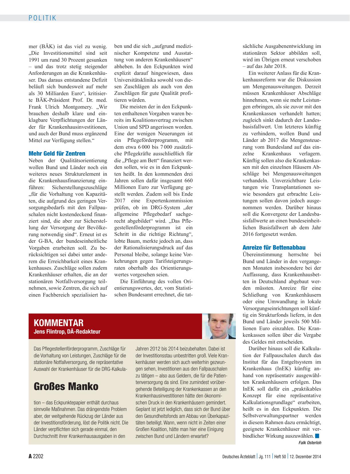 Vorschauseite 1: Großes Manko