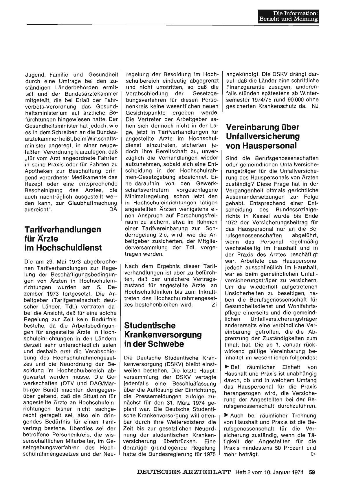 Vorschauseite 1: Studentische Krankenversorgung in der Schwebe