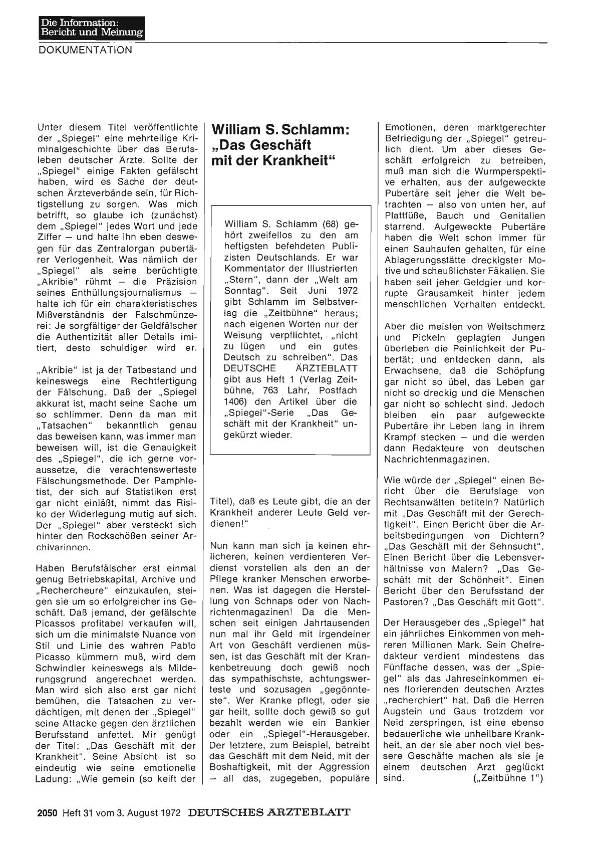 Vorschauseite 1: Das Geschäft mit der Krankheit