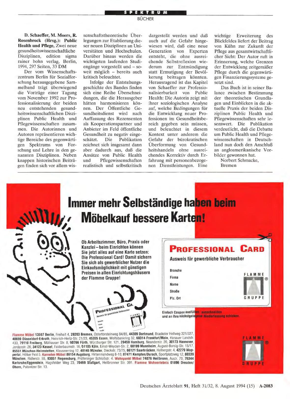 Vorschauseite 1: D. Schaeffer, M. Moers, R. Rosenbrock (Hrsg. ): Public Health und Pflege