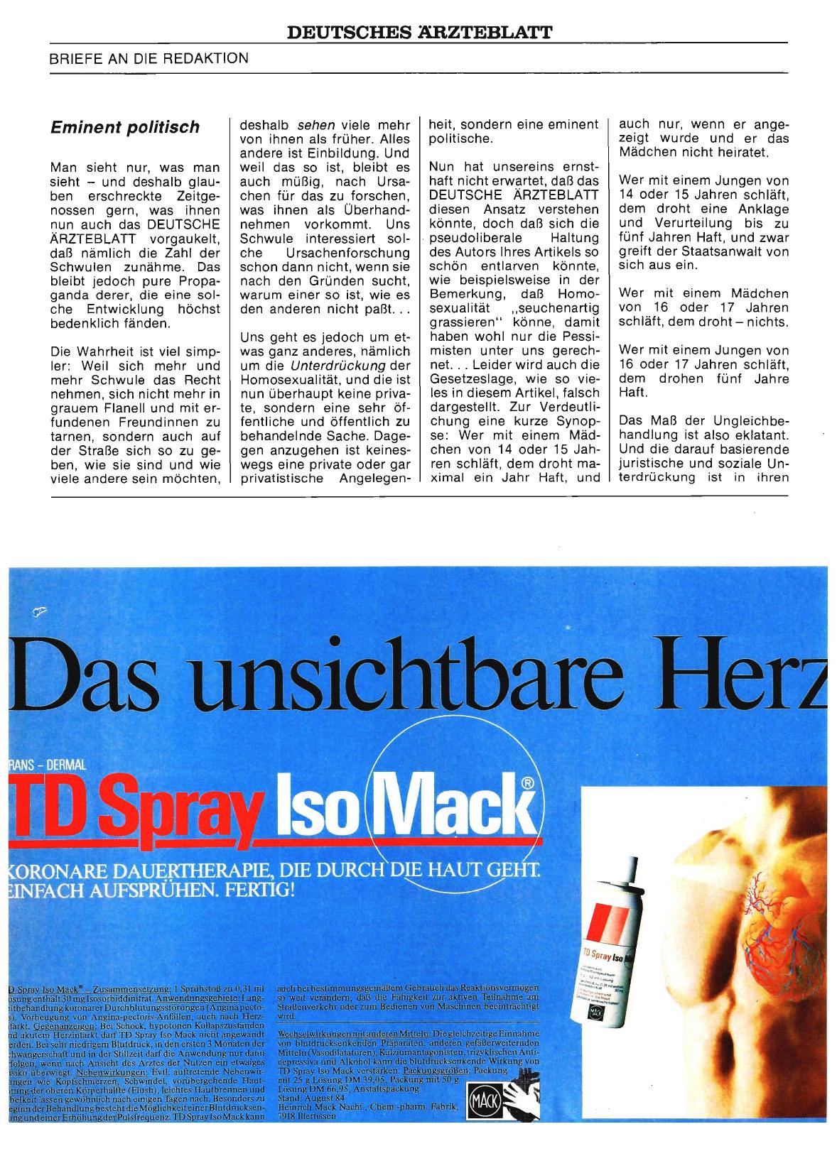 Vorschauseite 1: Die „ Männerliebe“ hat Tradition: Eminent politisch