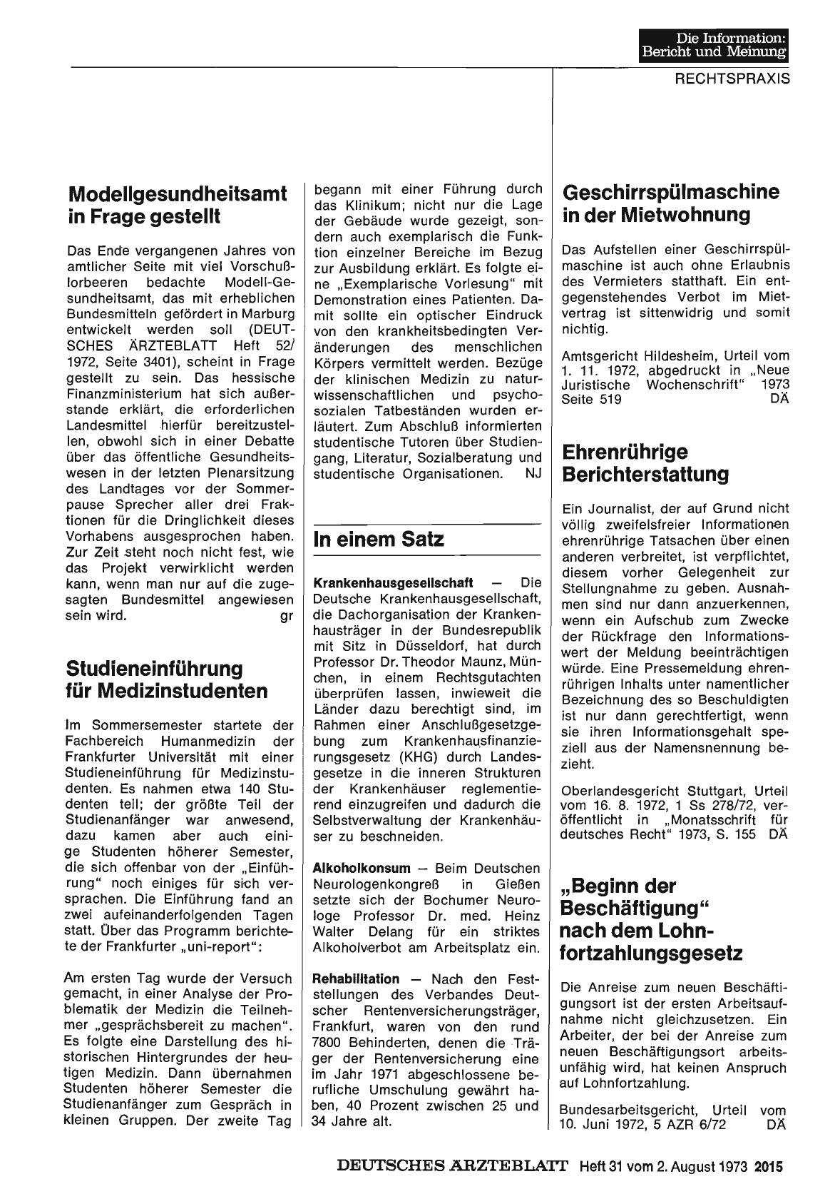 Vorschauseite 1: Ehrenrührige Berichterstattung