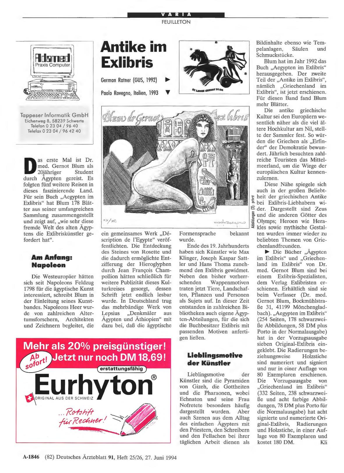 Vorschauseite 1: Antike im Exlibris