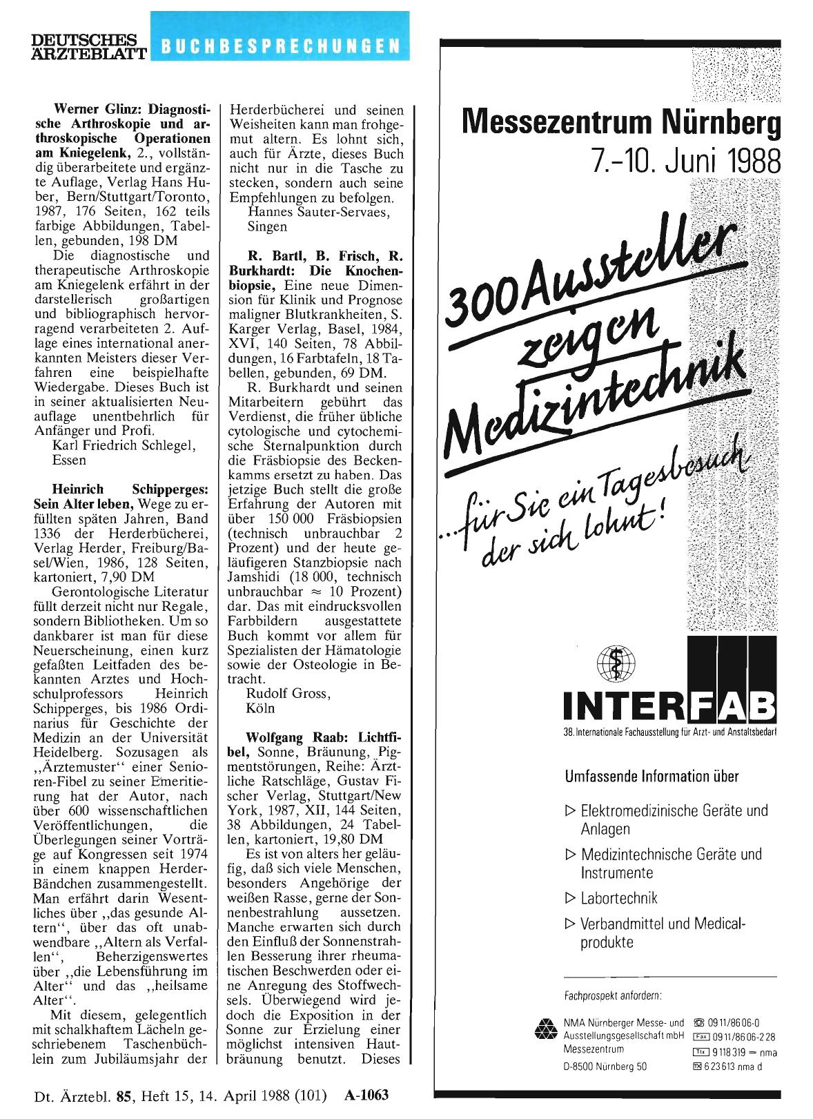Vorschauseite 1: R. Bartl, B. Frisch, R. Burkhardt: Die Knochenbiopsie