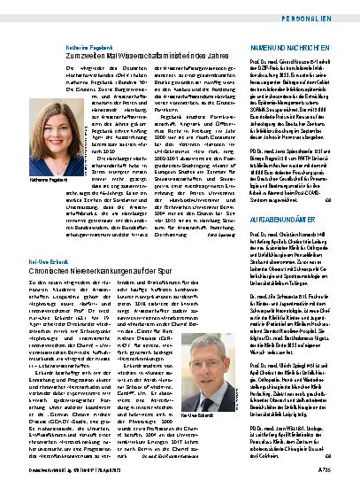 Vorschauseite 1: Namen und Nachrichten