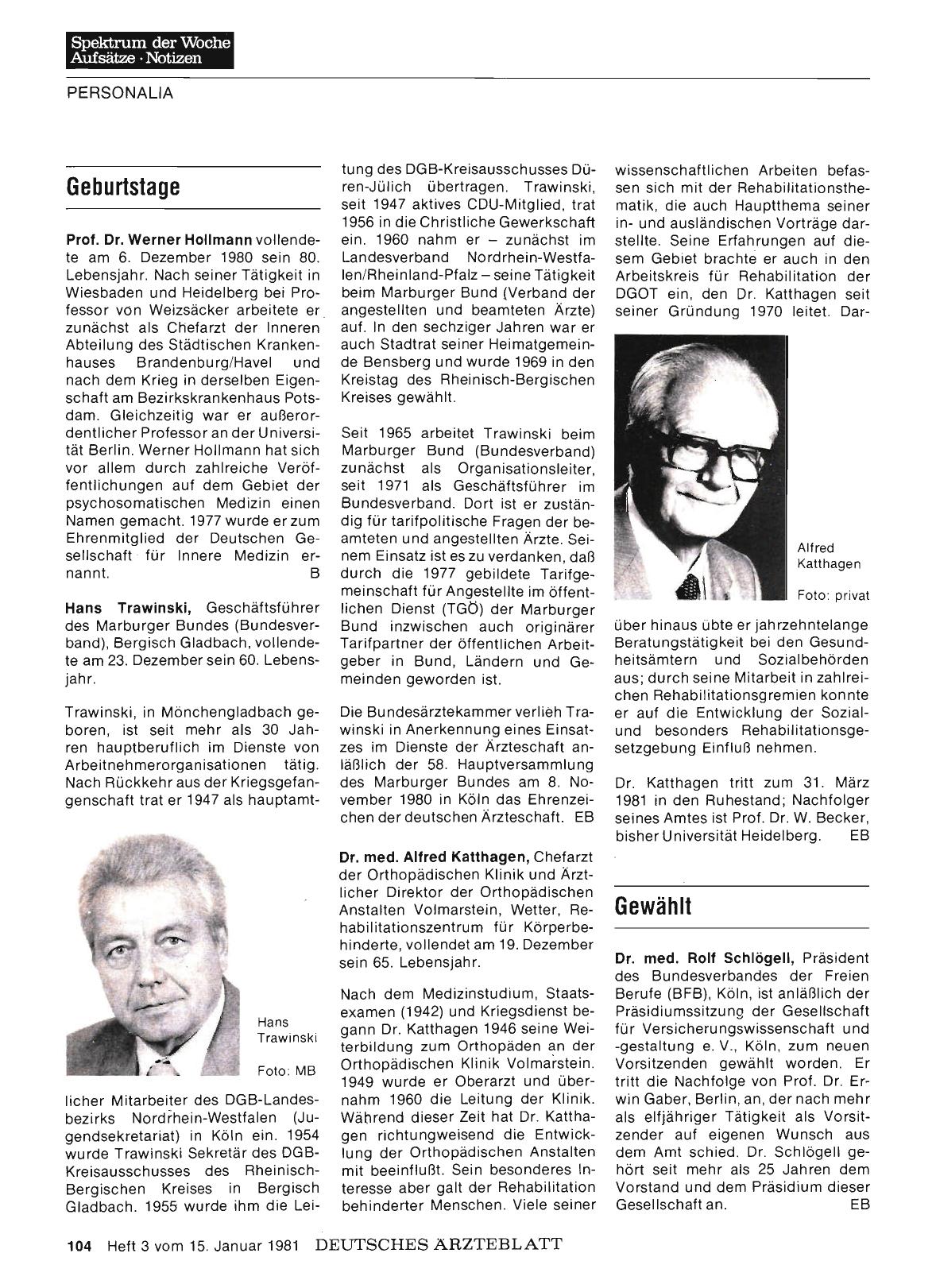 Vorschauseite 1: Geburtstage