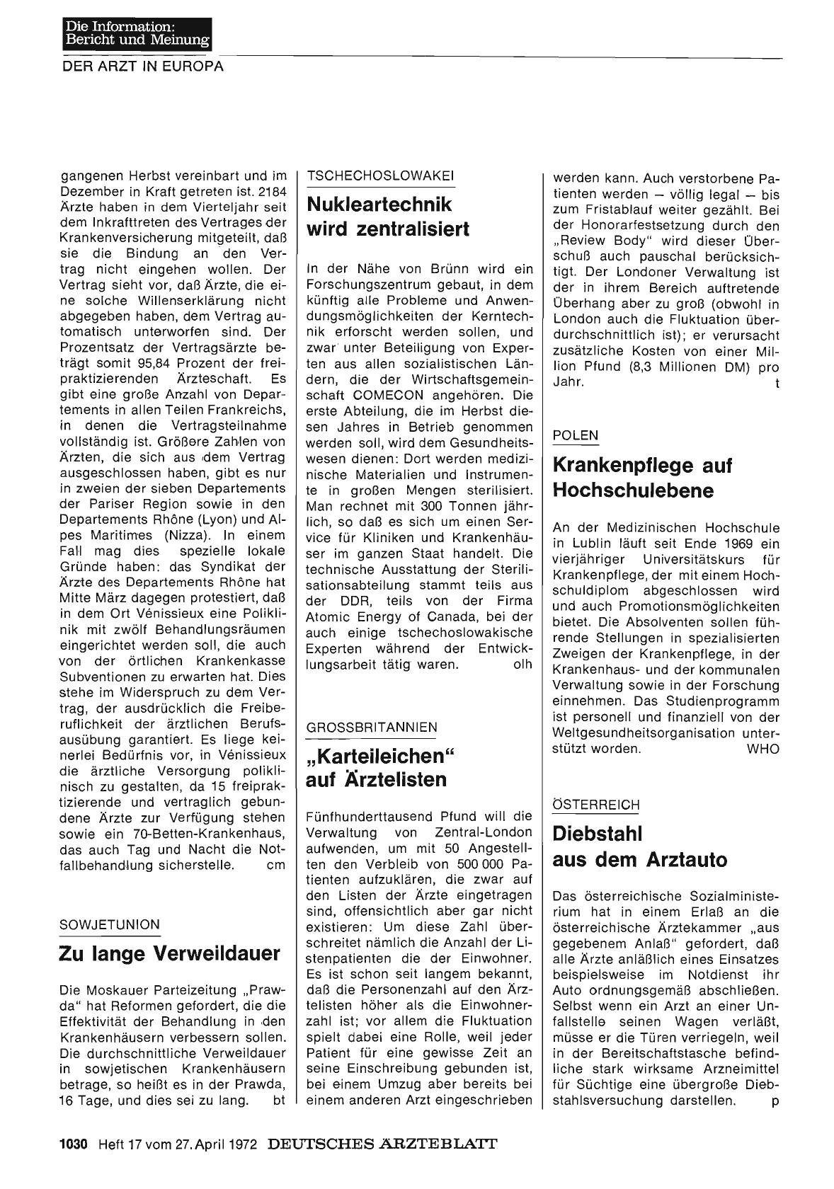 Vorschauseite 1: Polen: Krankenpflege auf Hochschulebene