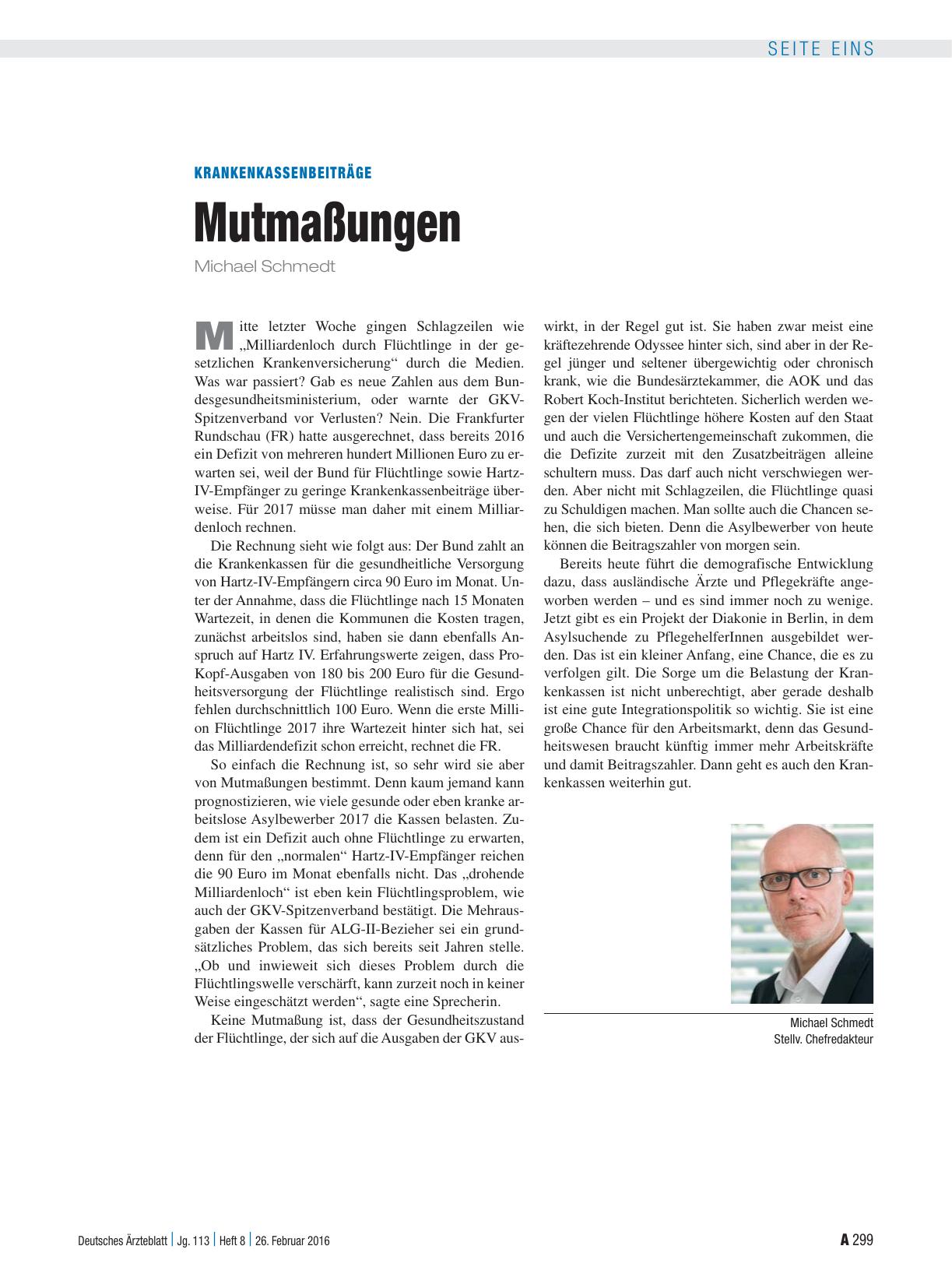 Vorschauseite 1: Krankenkassenbeiträge: Mutmaßungen