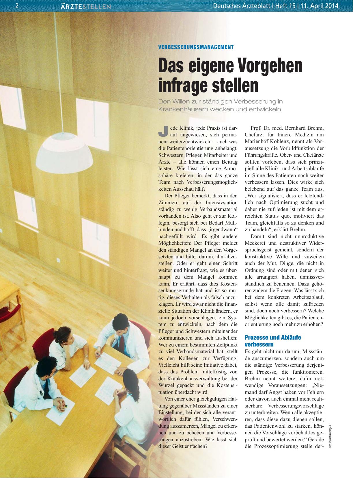 Vorschauseite 1: Verbesserungsmanagement: Das eigene Vorgehen infrage stellen
