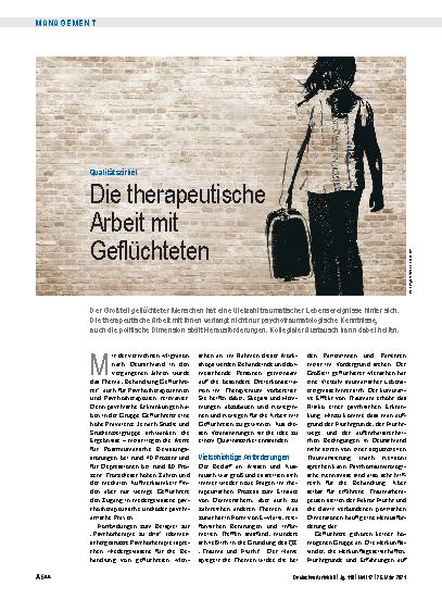 Vorschauseite 1: Qualitätszirkel: Die therapeutische Arbeit mit Geflüchteten