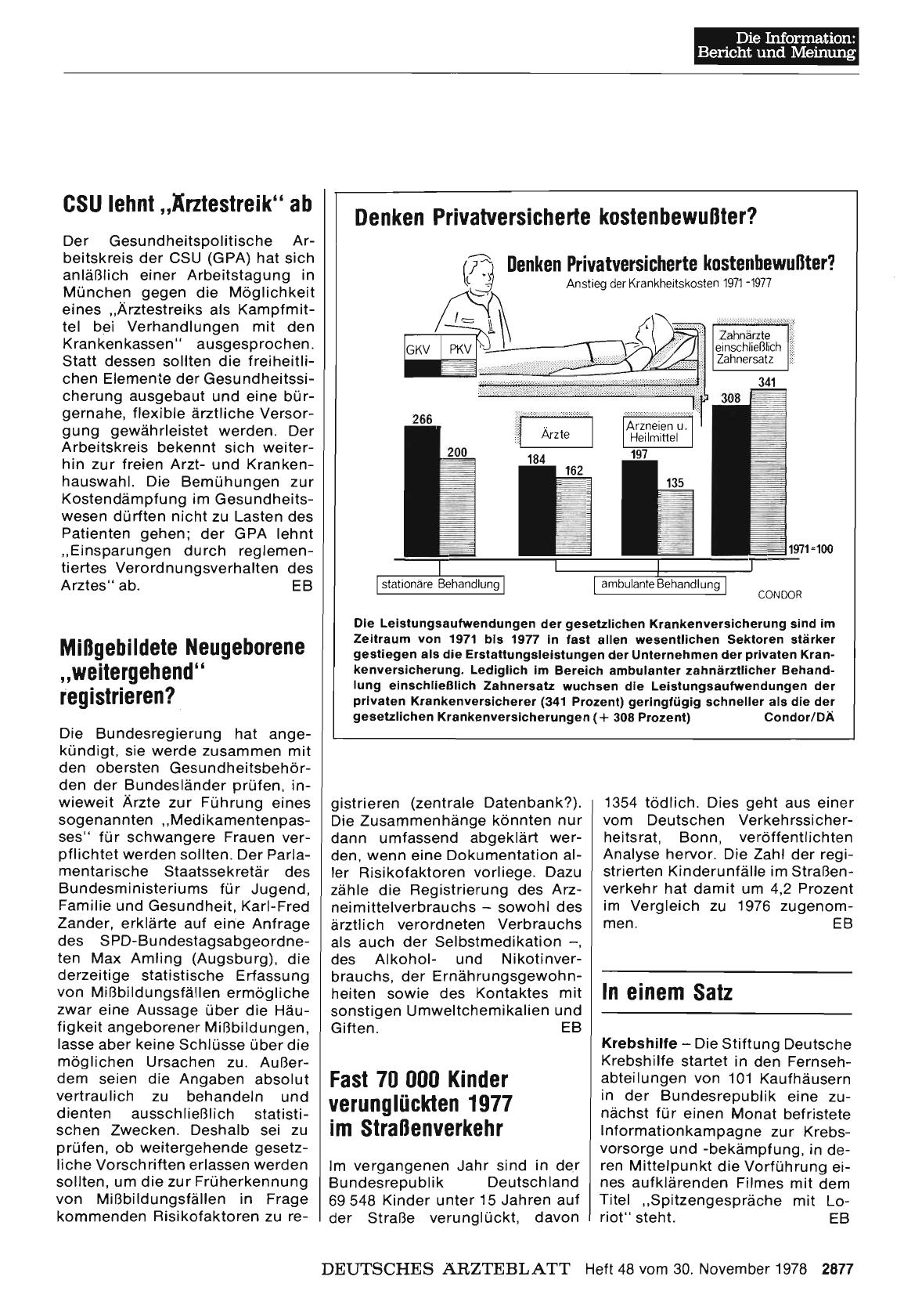 Vorschauseite 1: Mißgebildete Neugeborene „weitergehend“ registrieren?