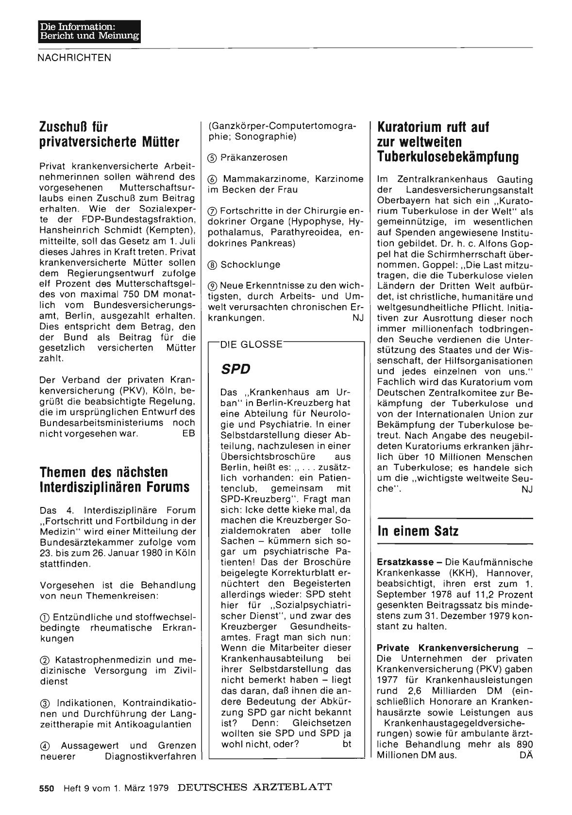 Vorschauseite 1: Themen des nächsten Interdisziplinären Forums