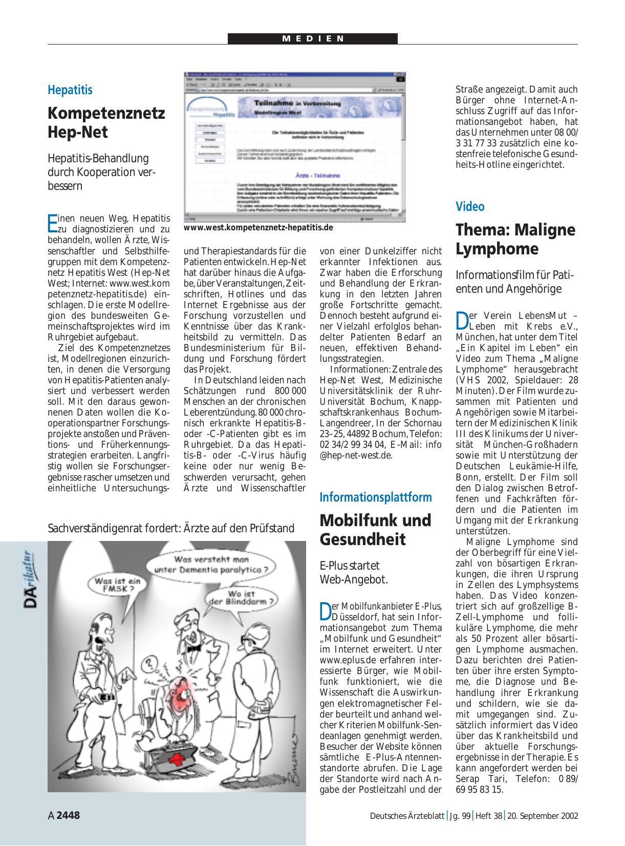 Vorschauseite 1: Video: Thema - Maligne Lymphome