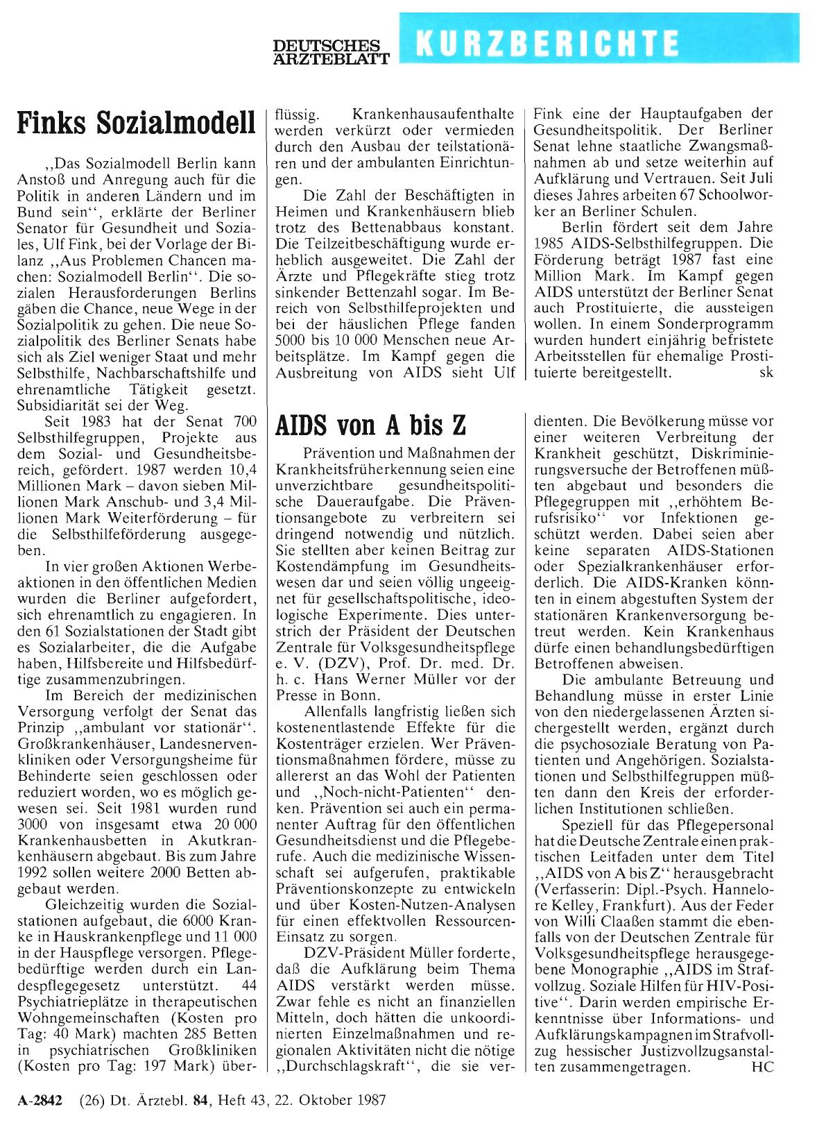 Vorschauseite 1: AIDS von A bis Z