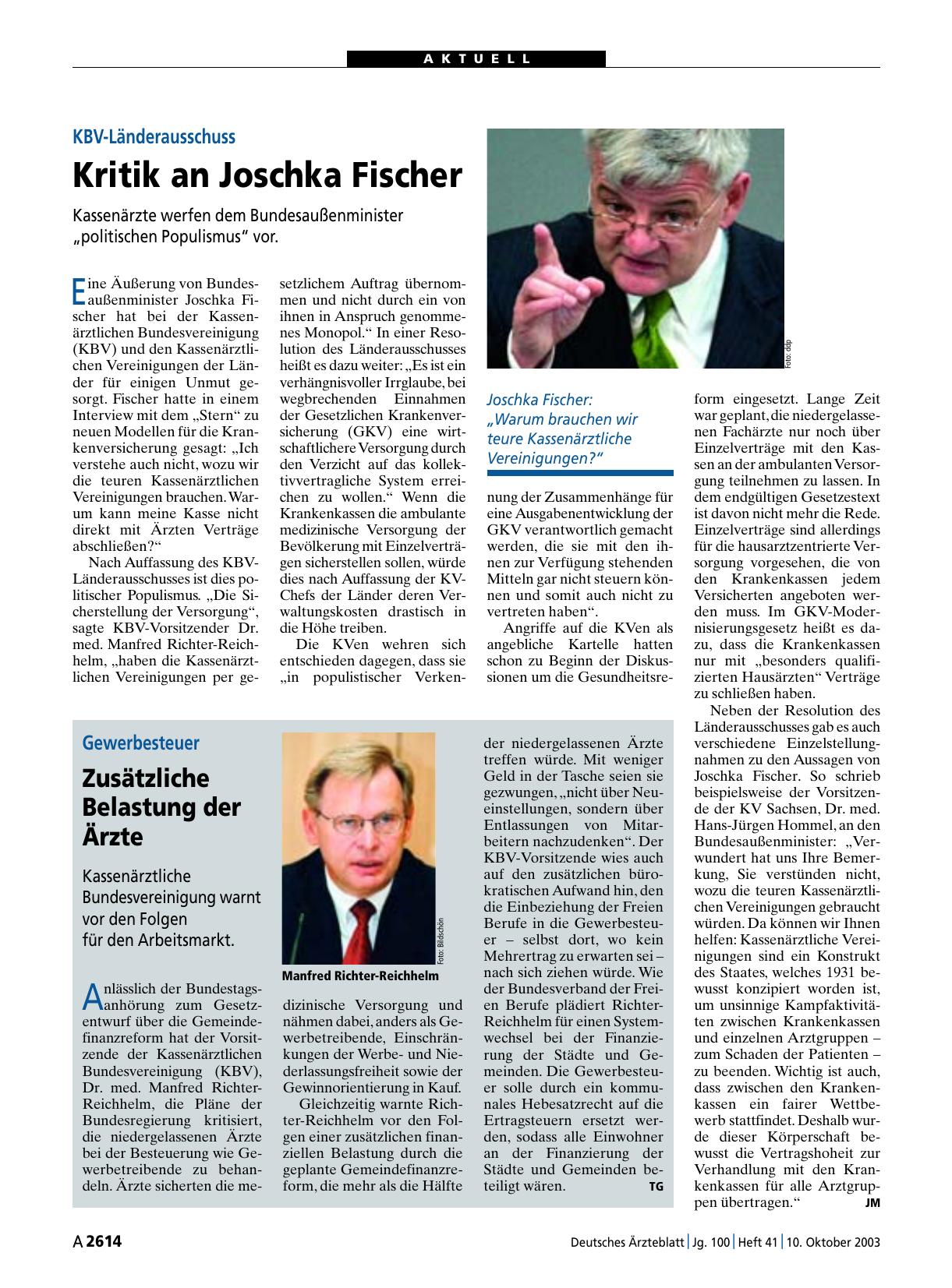 Vorschauseite 1: Gewerbesteuer: Zusätzliche Belastung der Ärzte