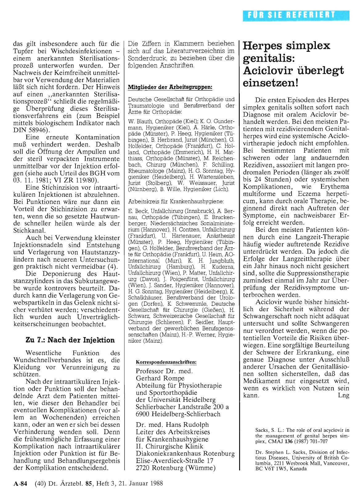 Vorschauseite 1: Herpes simplex genitalis: Aciclovir überlegt einsetzen!