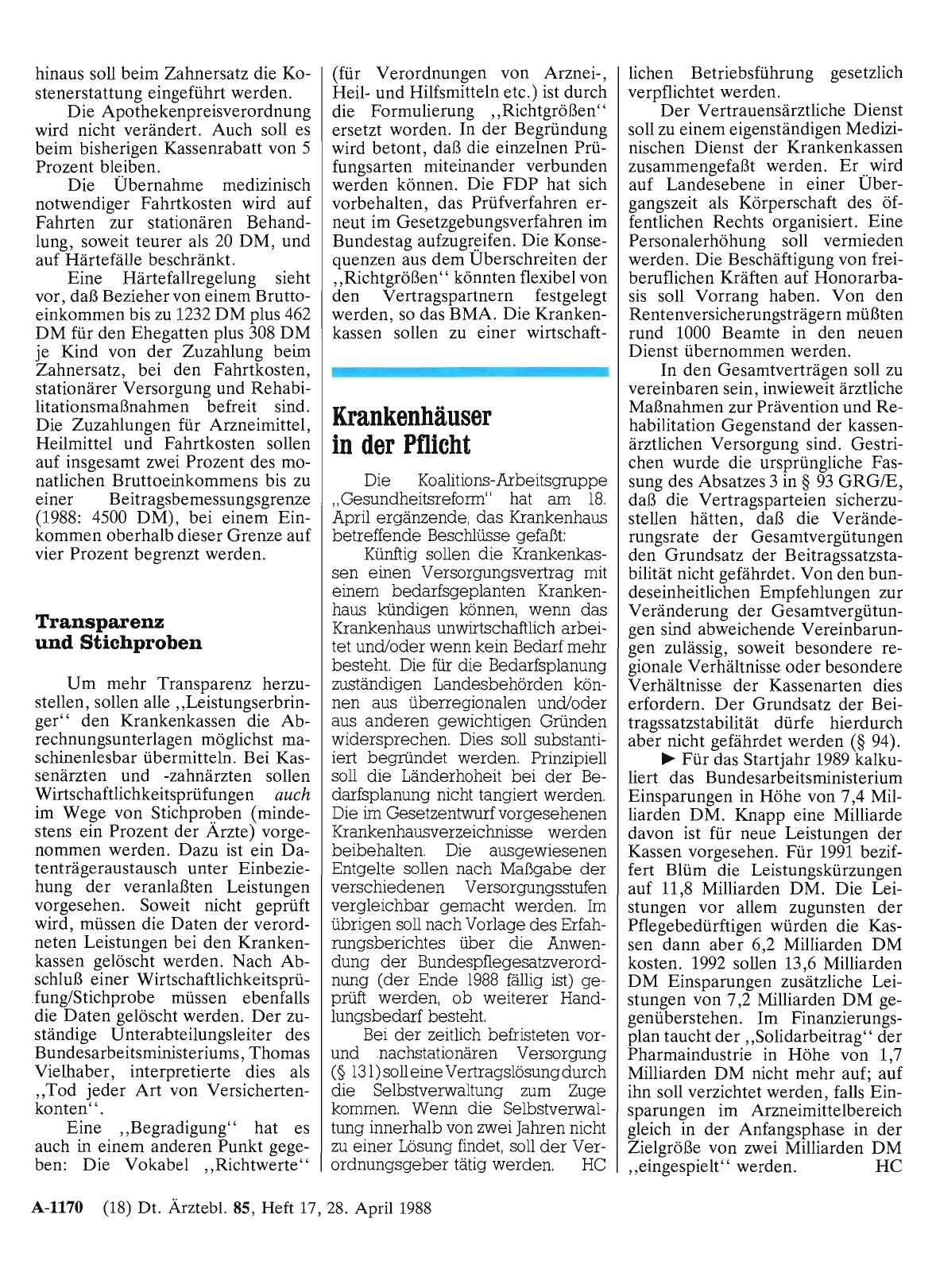 Vorschauseite 1: Krankenhäuser in der Pflicht
