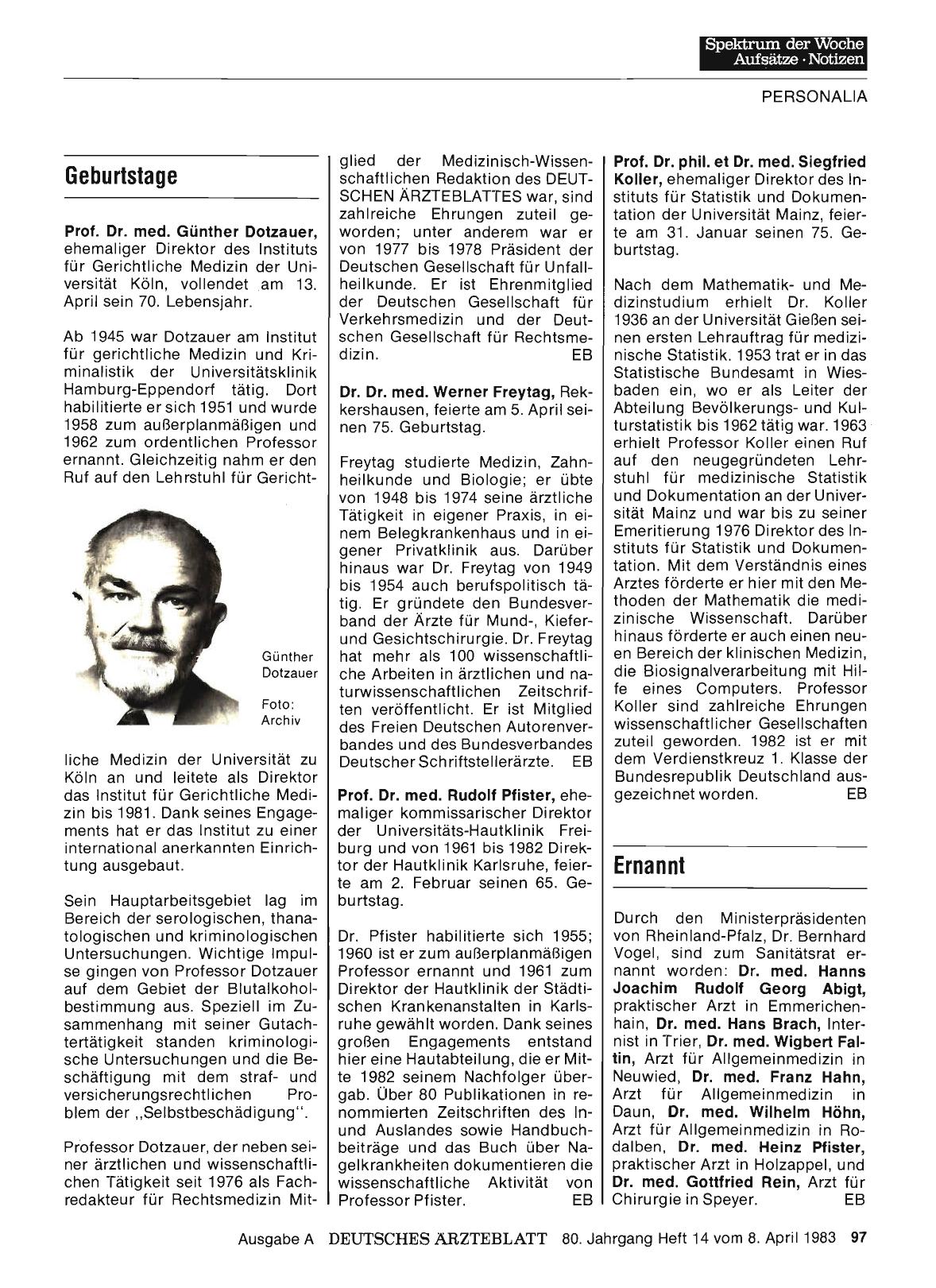 Vorschauseite 1: Geburtstage