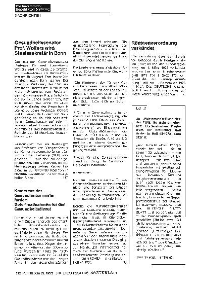 Vorschauseite 1: Röntgenverordnung verkündet