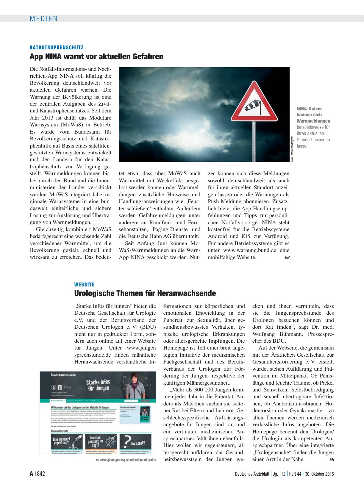 Vorschauseite 1: Website: Urologische Themen für Heranwachsende