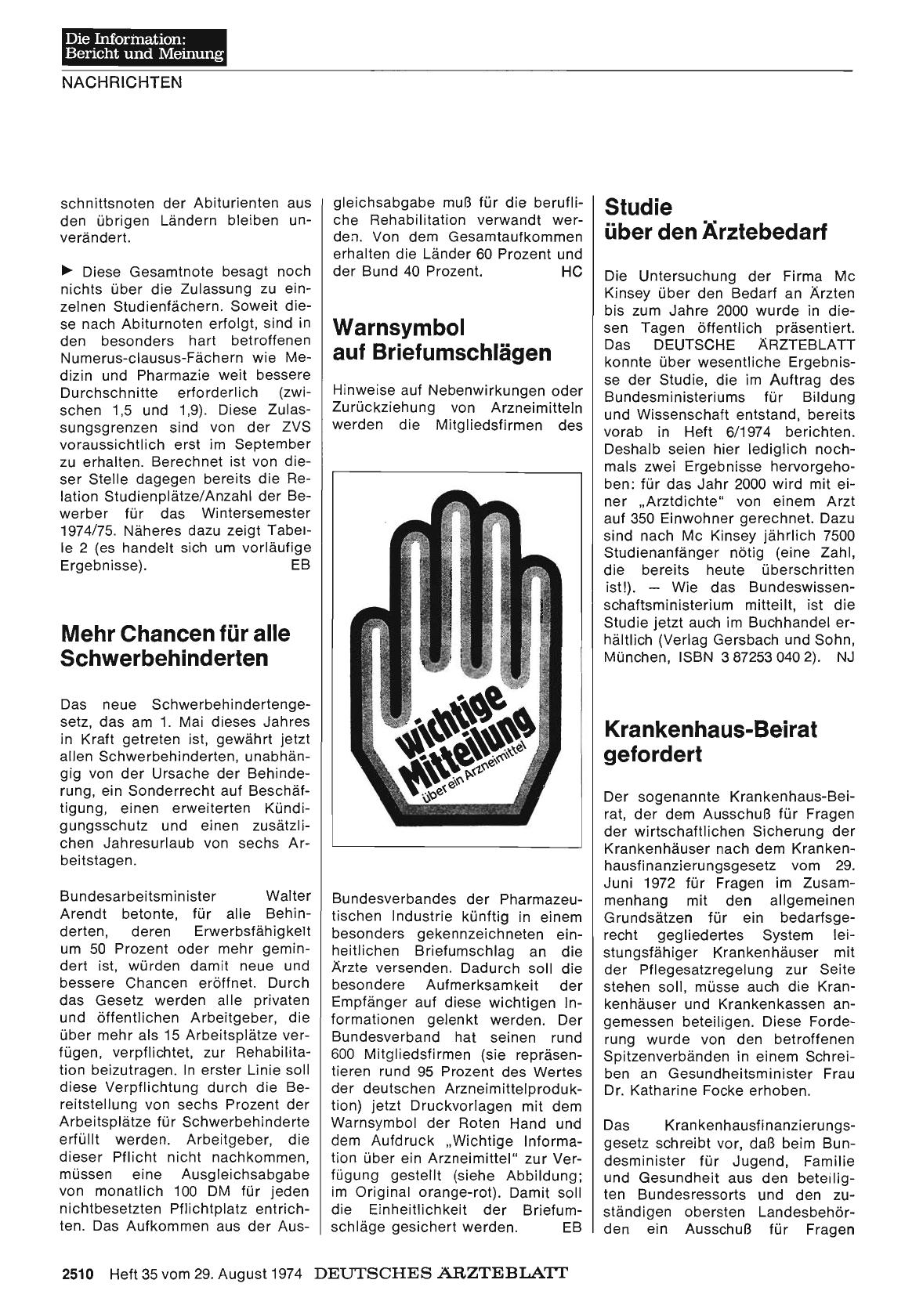 Vorschauseite 1: Mehr Chancen für alle Schwerbehinderten
