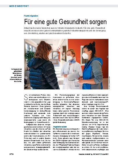 Vorschauseite 1: Fluchtmigration: Für eine gute Gesundheit sorgen