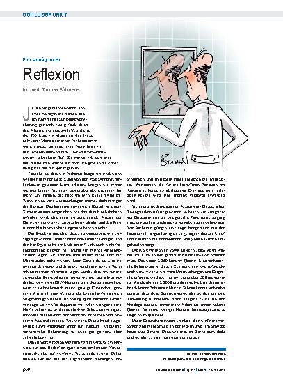 Vorschauseite 1: Von schräg unten: Reflexion