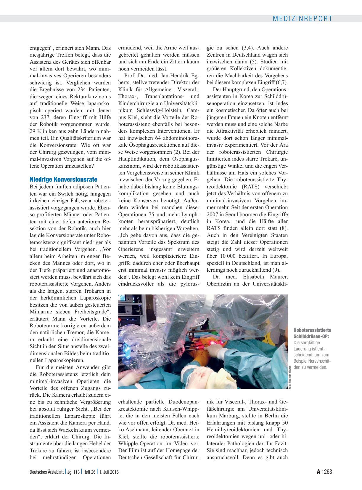 Vorschauseite 2: Roboterassistierte Viszeralchirurgie: Minimal-invasiv operieren, als sei der Situs offen