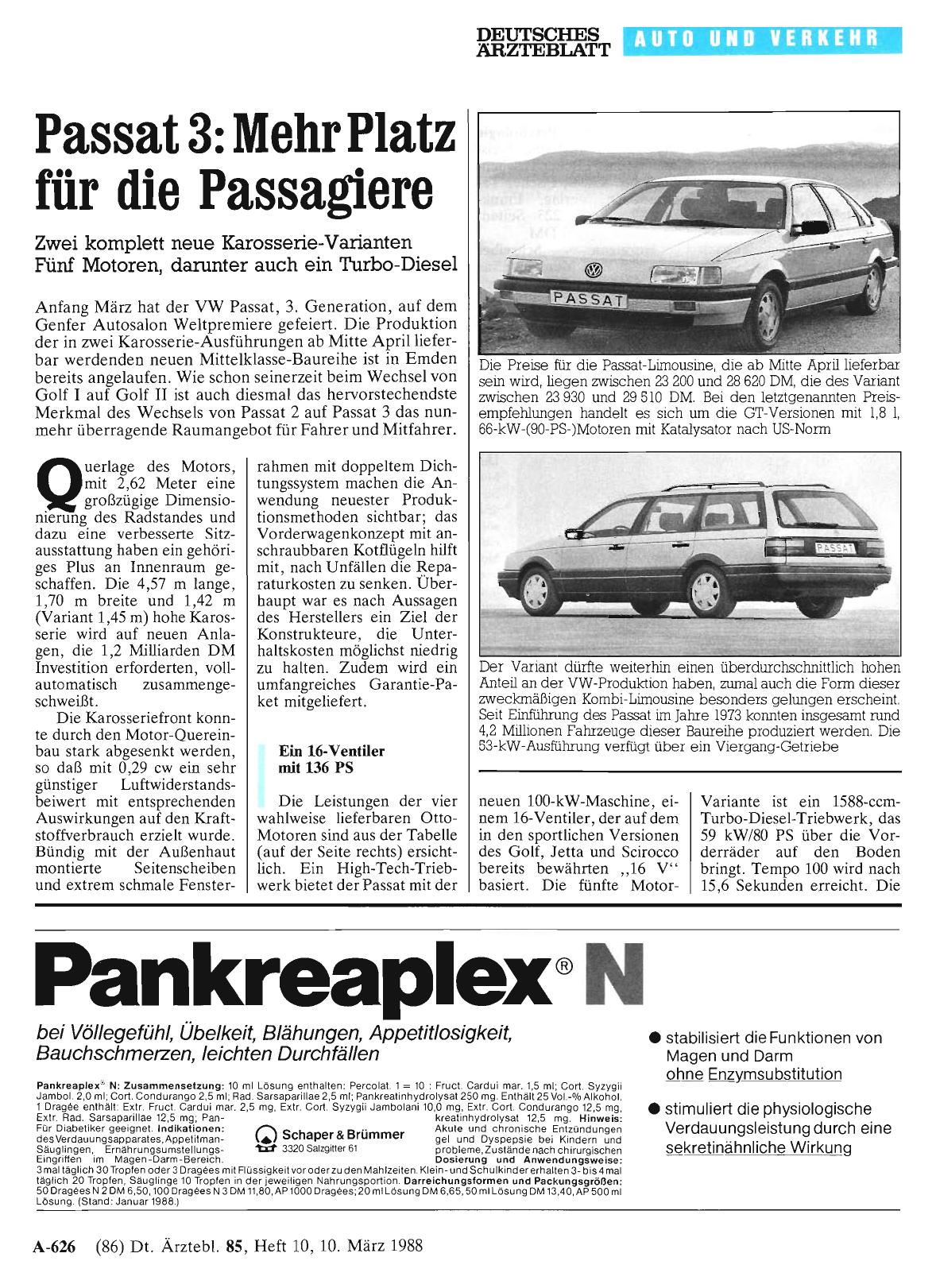 Vorschauseite 1: Passat 3: Mehr Platz für die Passagiere