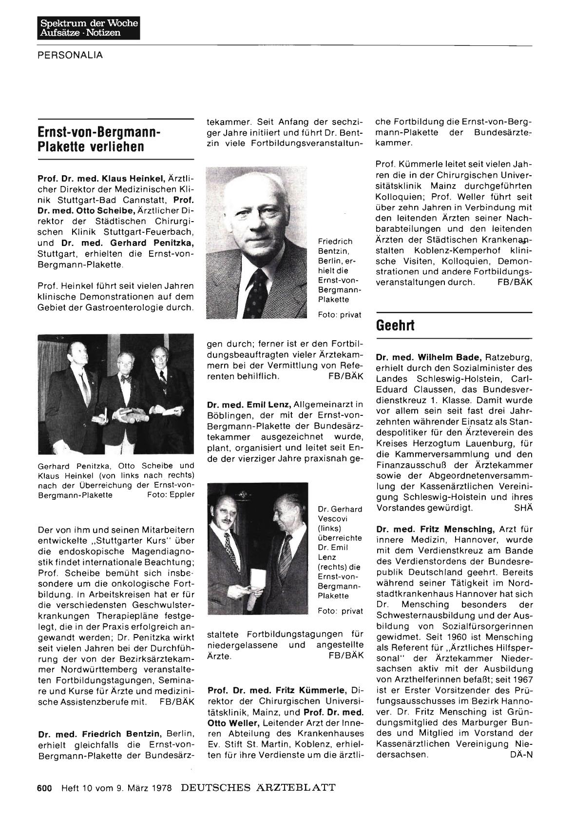 Vorschauseite 1: Geehrt