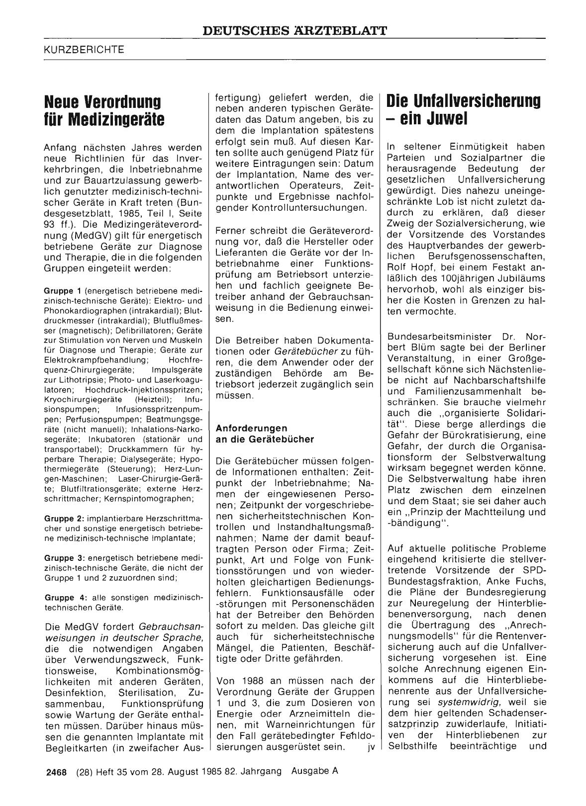 Vorschauseite 1: Die Unfallversicherung — ein Juwel