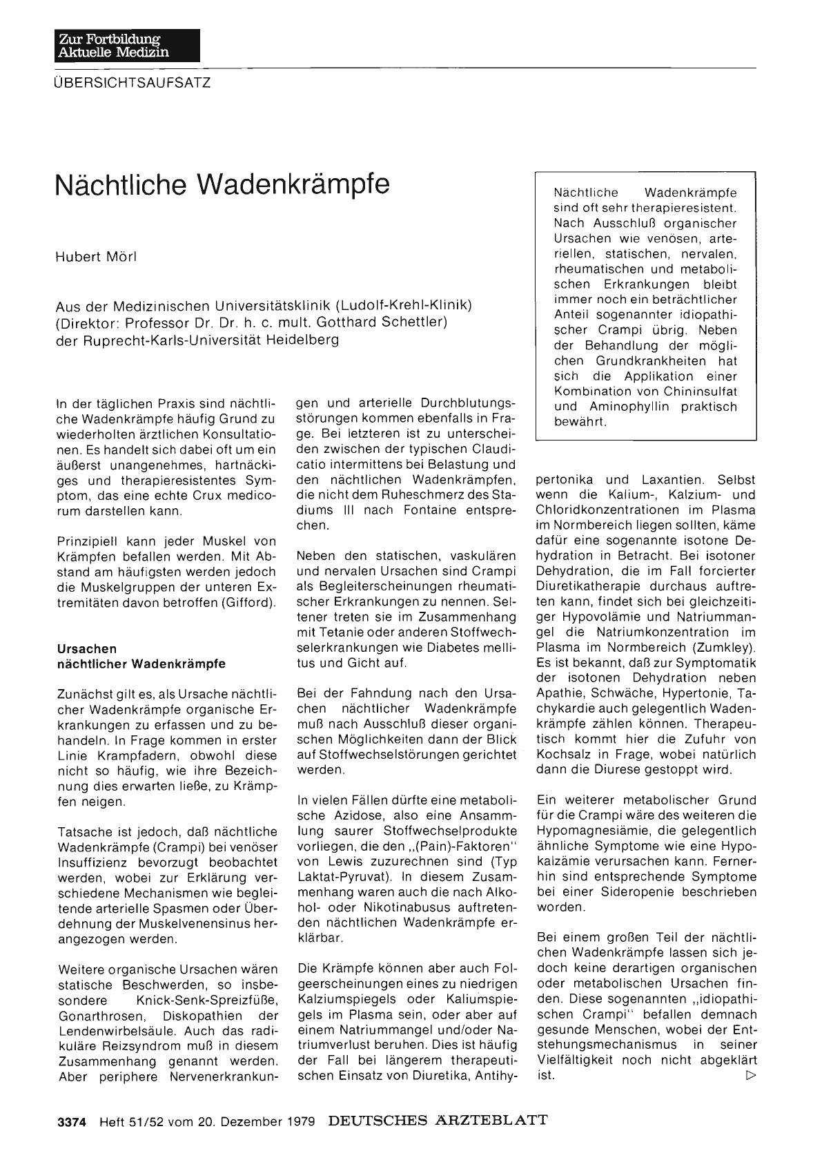 Vorschauseite 1: Nächtliche Wadenkrämpfe