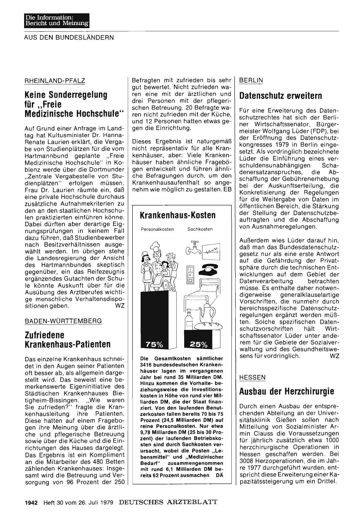 Vorschauseite 1: Rheinland-Pfalz: Keine Sonderregelung für „Freie Medizinische Hochschule“