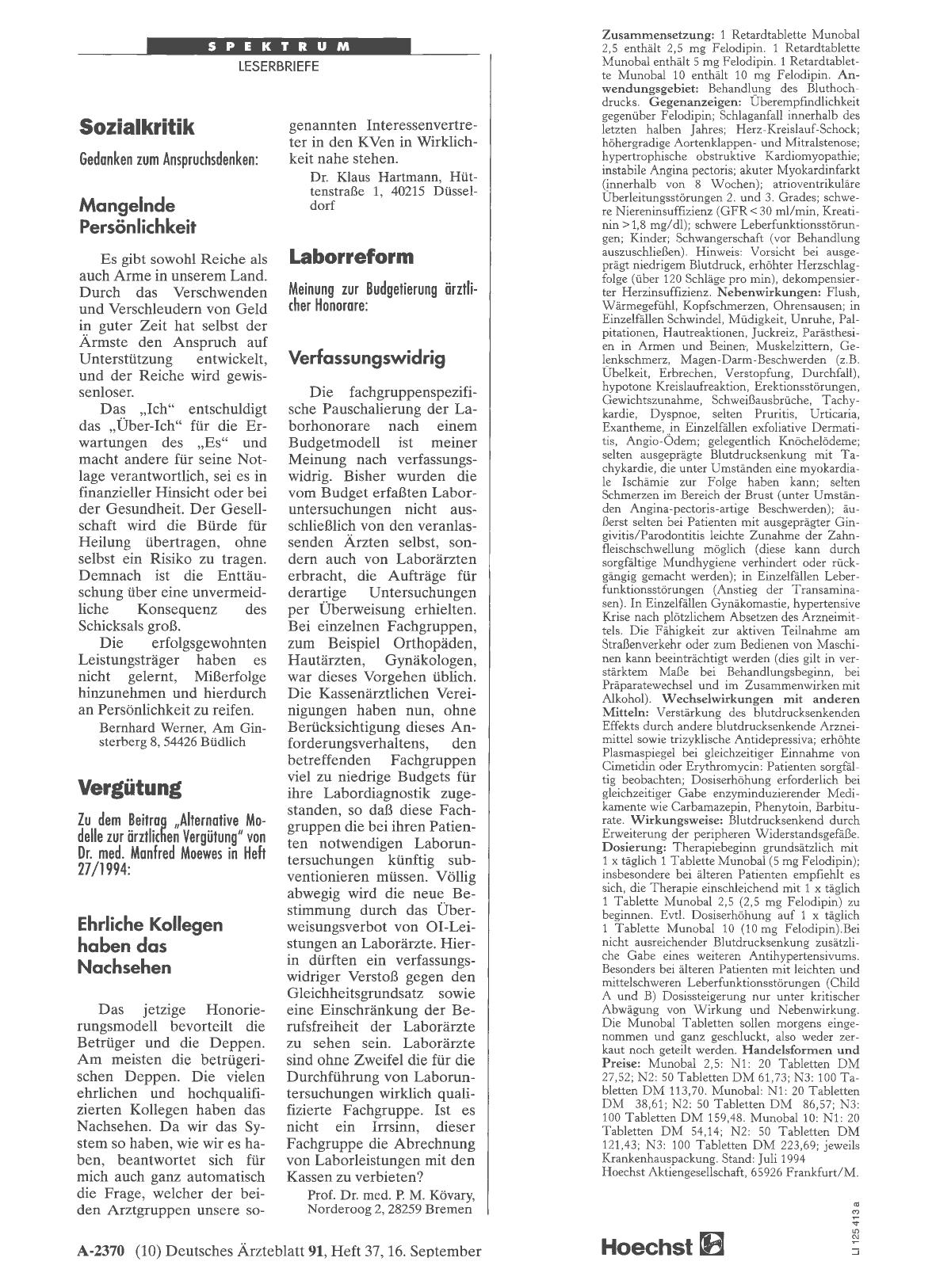 Vorschauseite 1: Laborreform: Verfassungswidrig