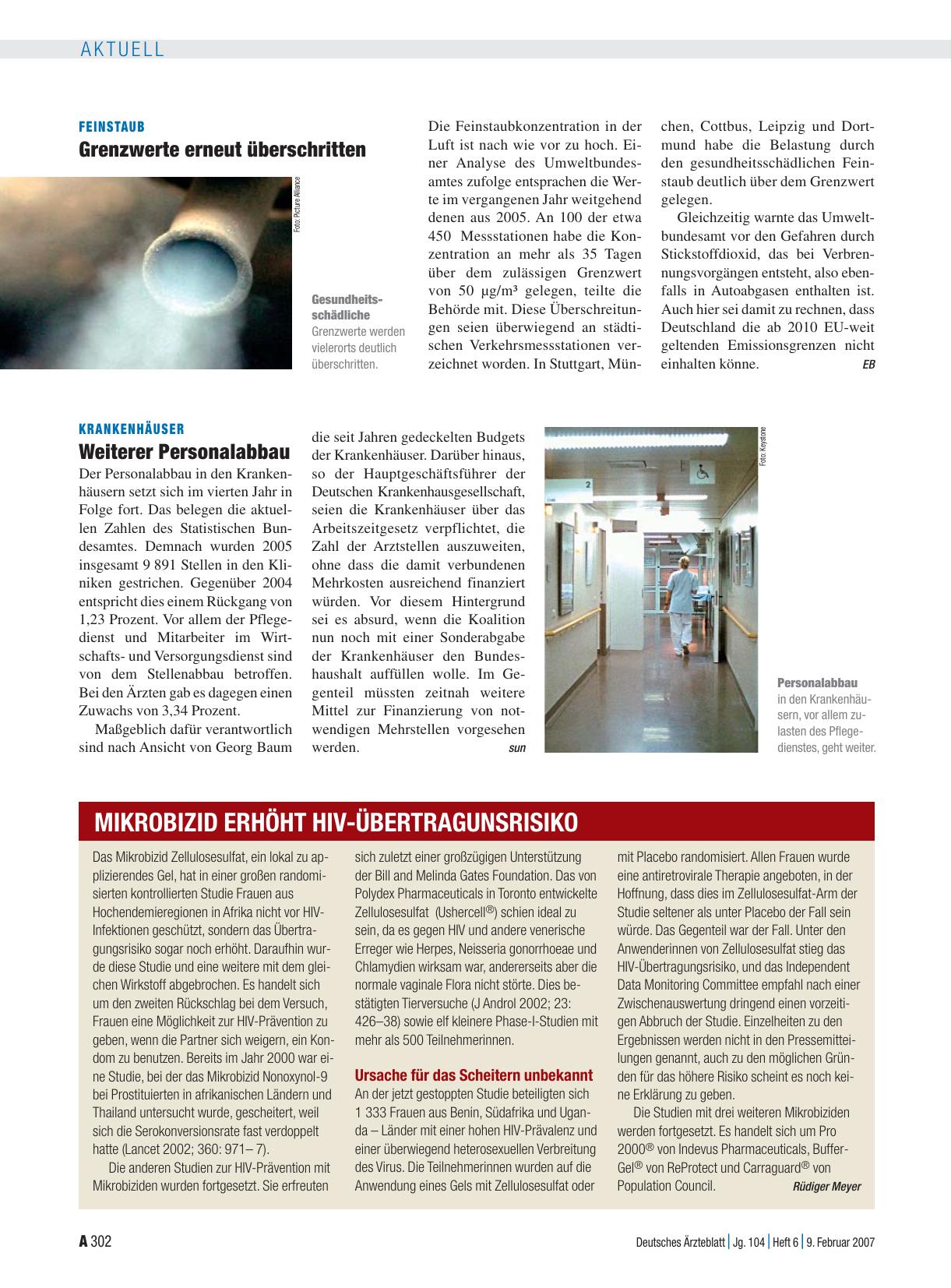 Vorschauseite 1: Feinstaub: Grenzwerte erneut überschritten