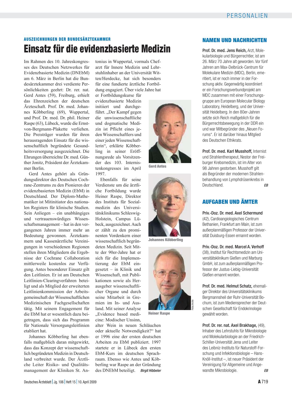 Vorschauseite 1: Namen und Nachrichten