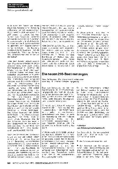 Vorschauseite 1: Die neuen 218-Bestimmungen