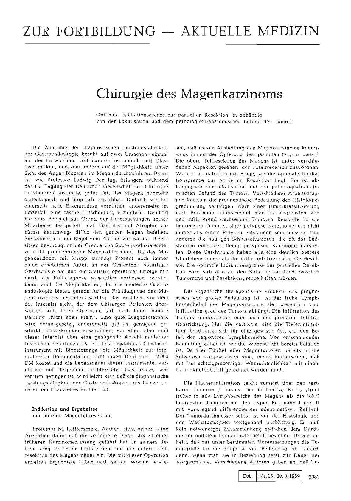 Vorschauseite 1: Chirurgie des Magenkarzinoms