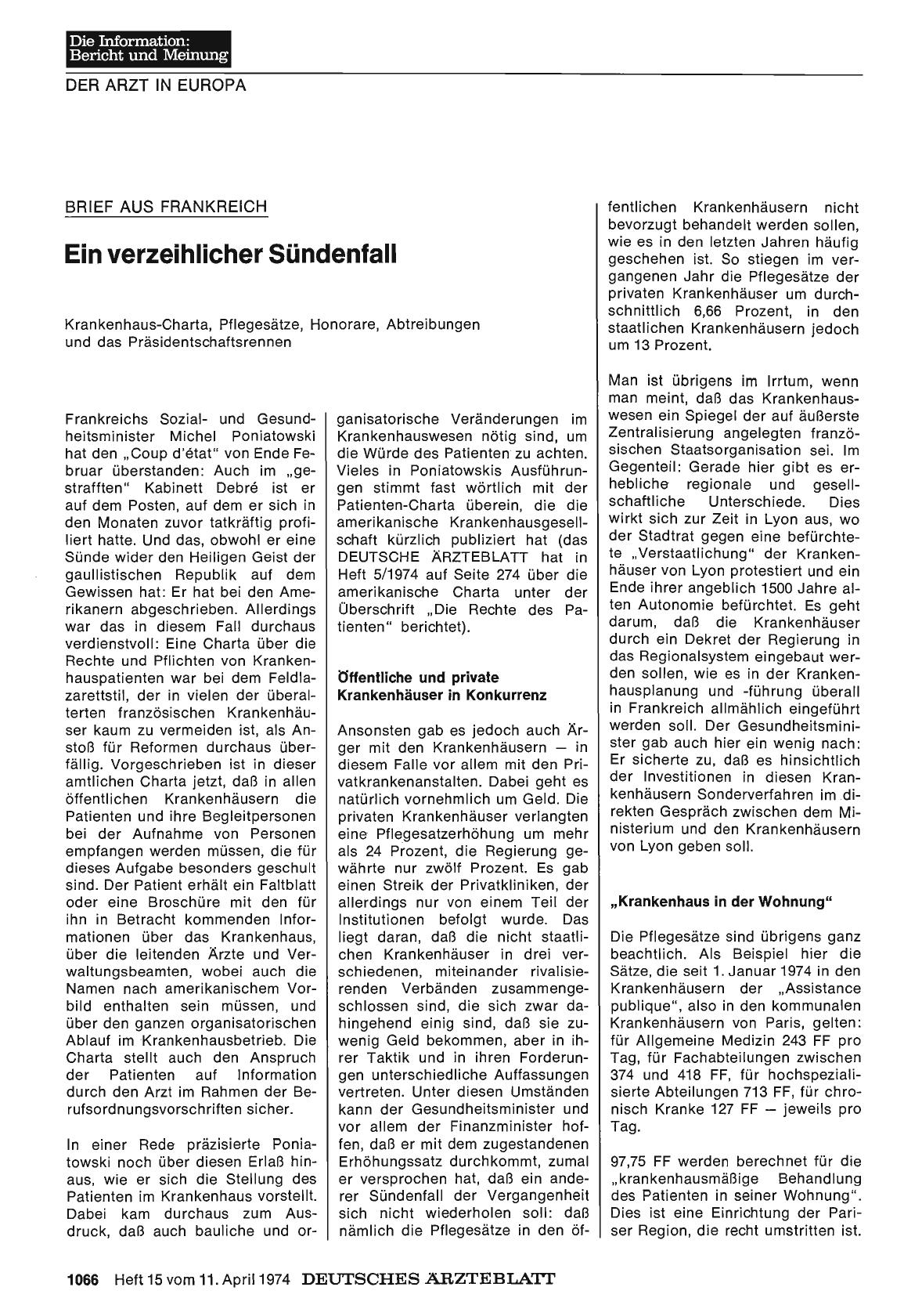 Vorschauseite 1: Brief aus Frankreich: Ein verzeihlicher Sündenfall