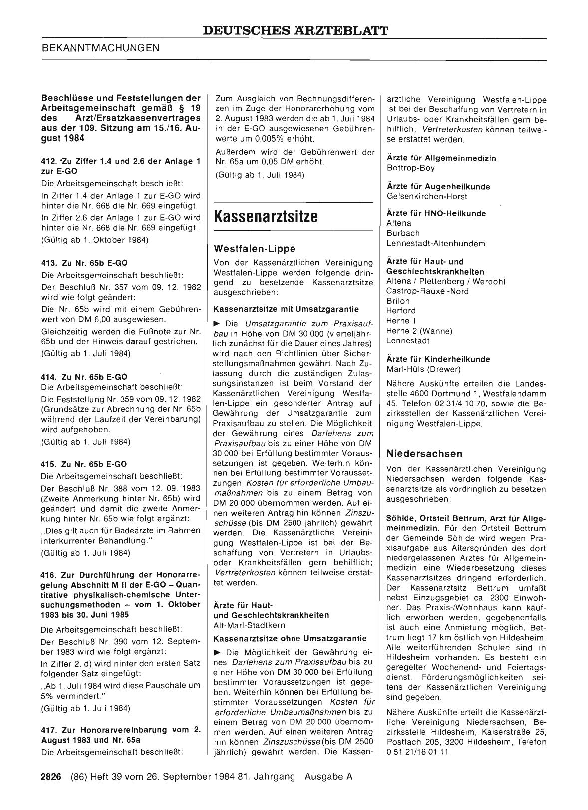 Vorschauseite 1: Kassenarztsitze