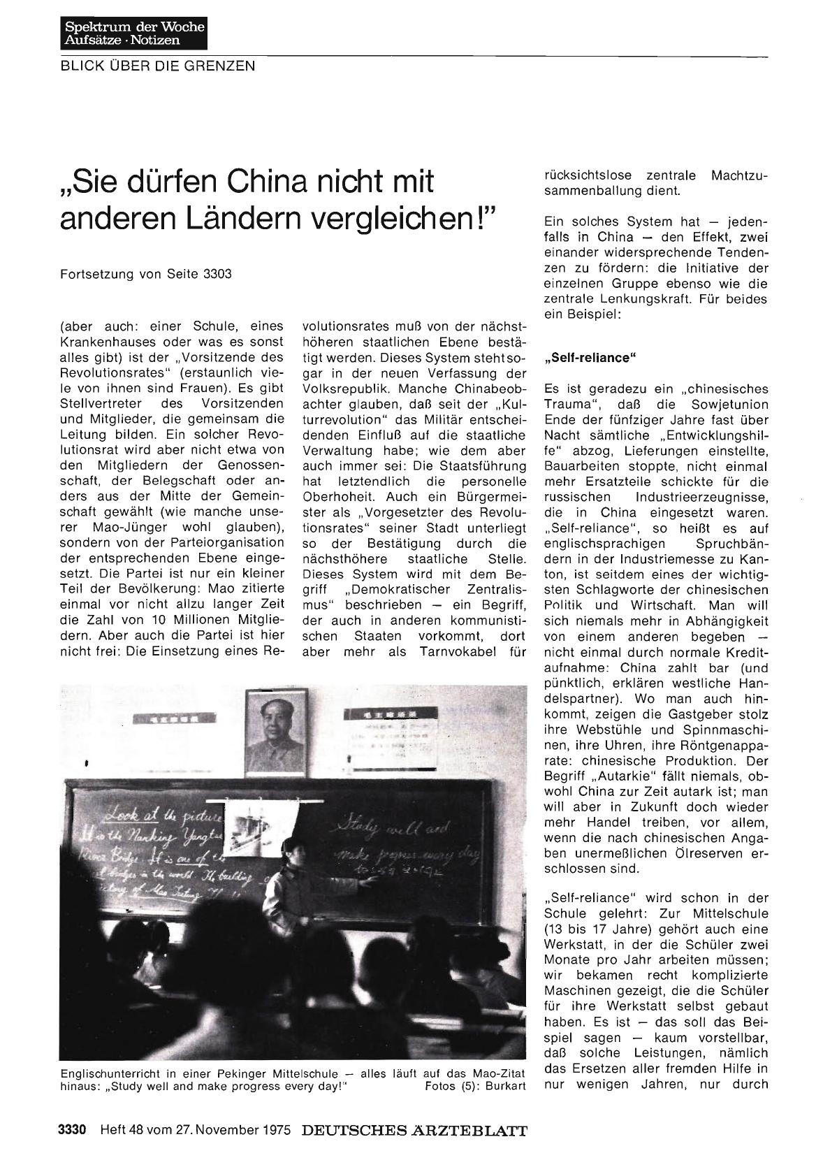 Vorschauseite 1: Sie dürfen China nicht mit anderen Ländern vergleichen! “ - Impressionen aus Maos Reich: Mit deutschen Ärzten in Peking, Shanghai, Kanton - Teil 2
