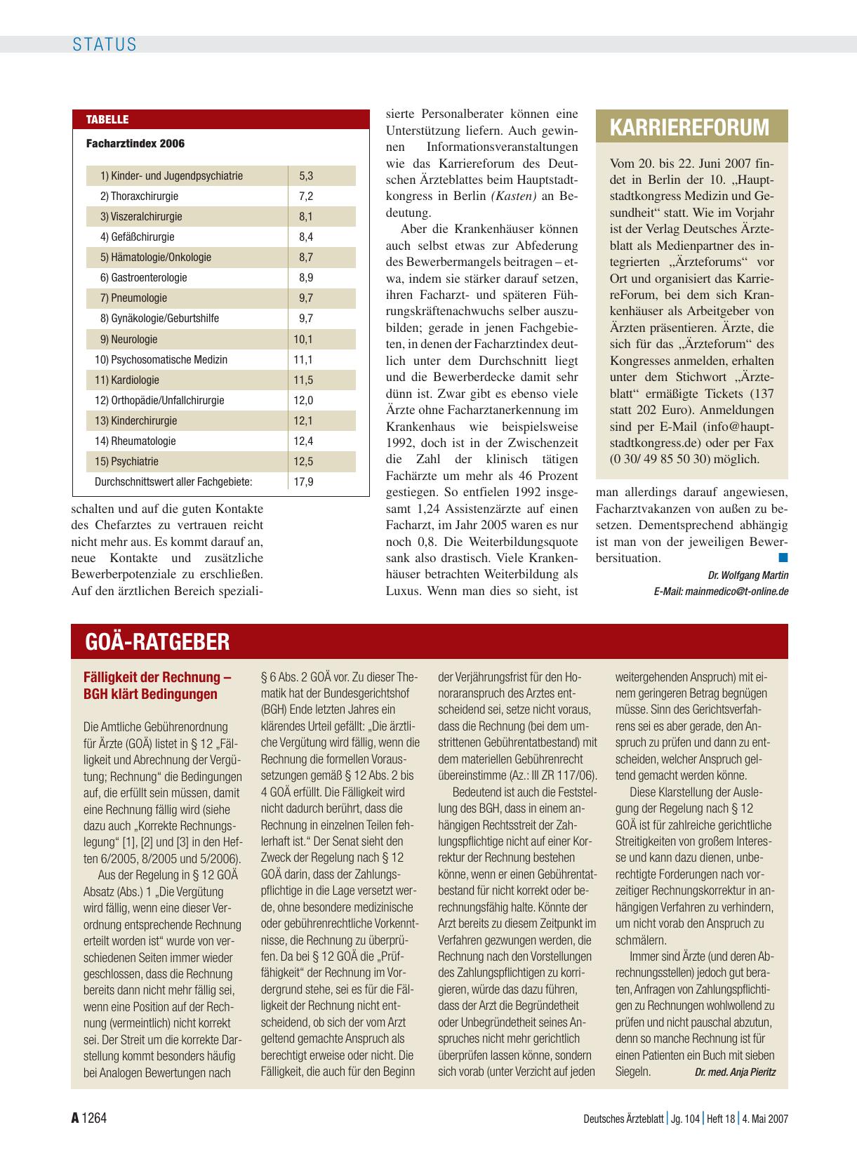Vorschauseite 1: Karriereforum