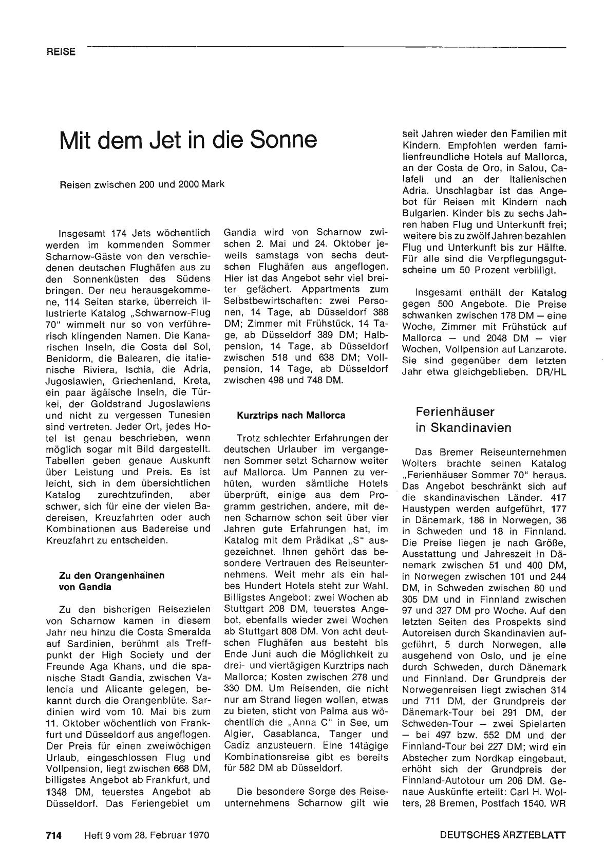 Vorschauseite 1: Mit dem Jet in die Sonne