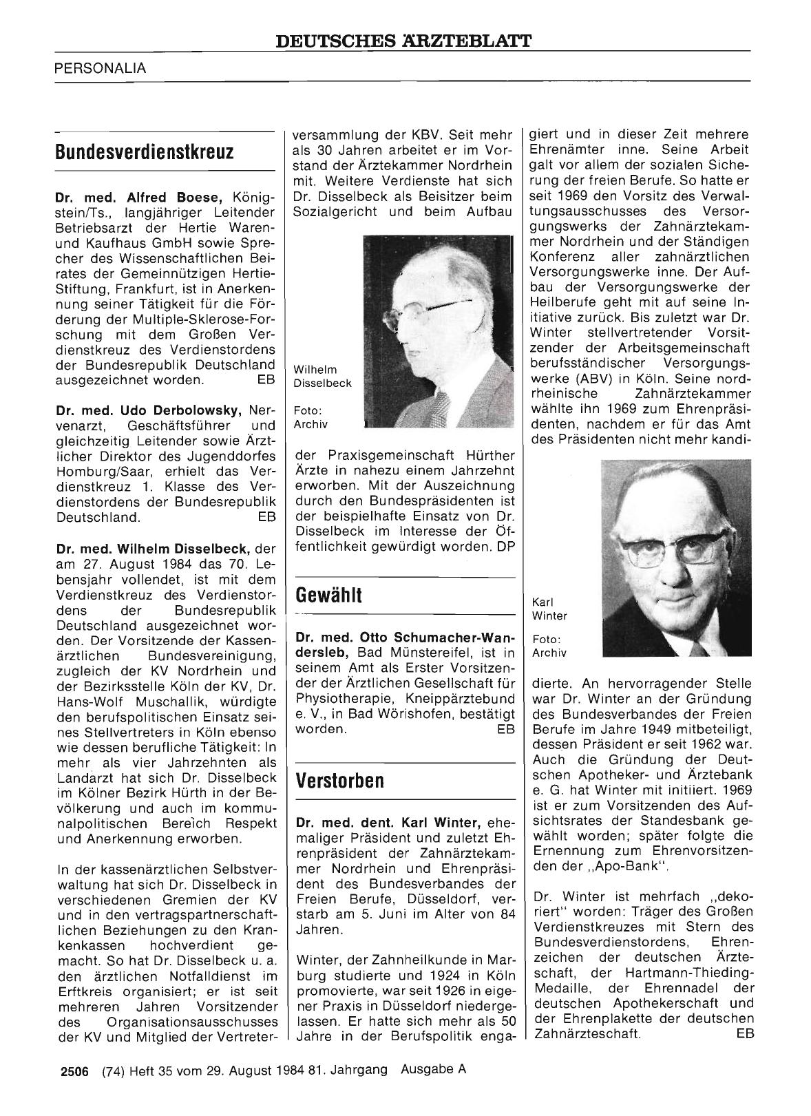 Vorschauseite 1: Bundesverdienstkreuz