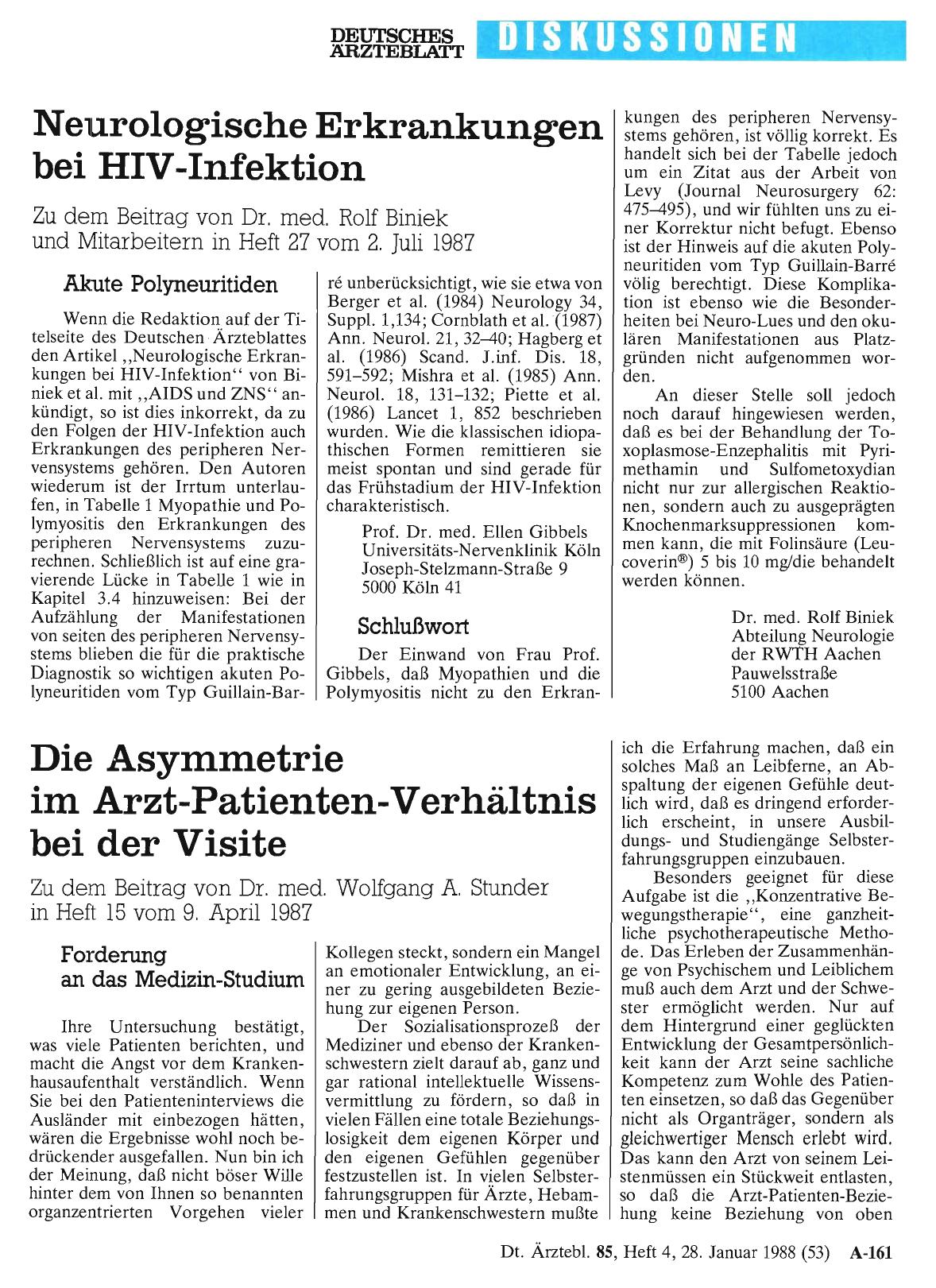 Vorschauseite 1: Akute Polyneuritiden: Neurologische Erkrankungen bei HIV-Infektion
