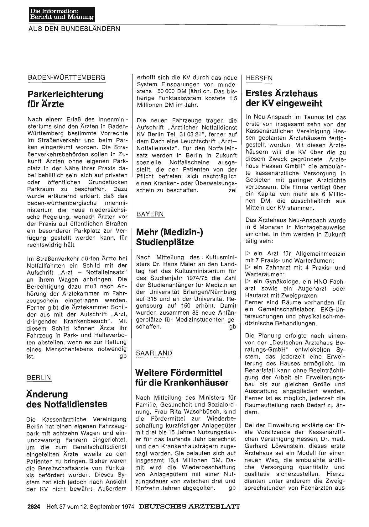 Vorschauseite 1: Saarland: Weitere Fördermittel für die Krankenhäuser