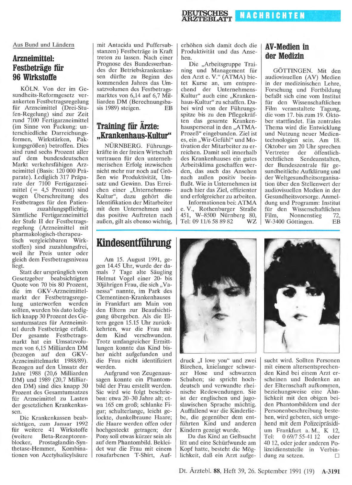 Vorschauseite 1: Arzneimittel: Festbeträge für 96 Wirkstoffe