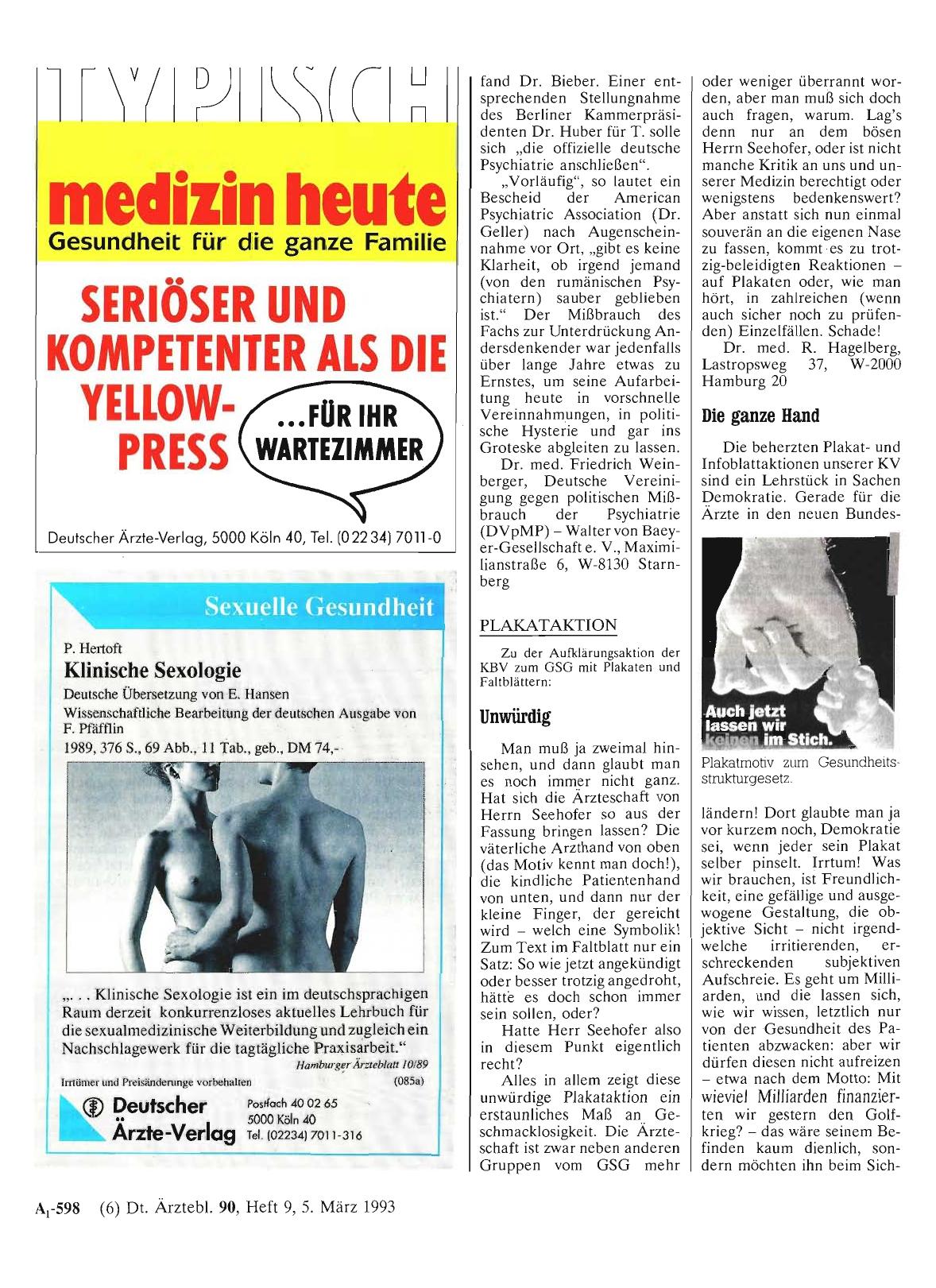Vorschauseite 1: PLAKATAKTION: Unwürdig